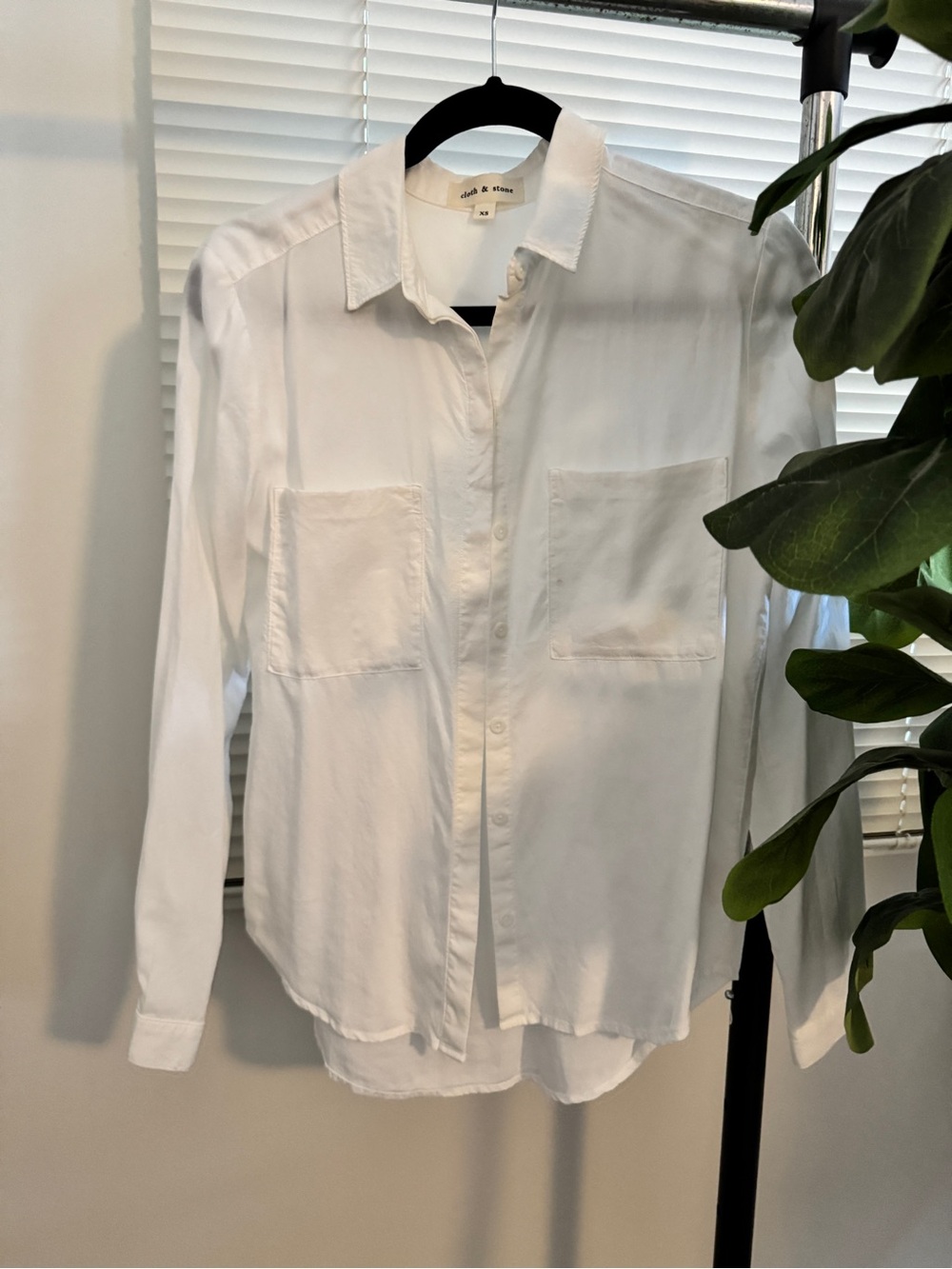 cloth & stone White Men’s Casual Button-Down Shirt